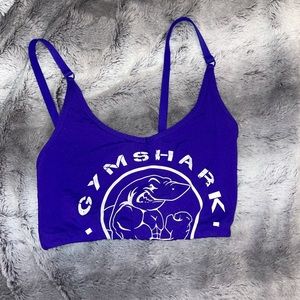 Blue Legacy Graphic Gymshark Sports Bra